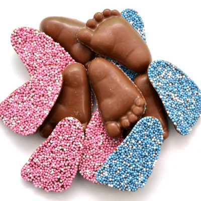 geboorte chocolade baby voetjes meisje jongen